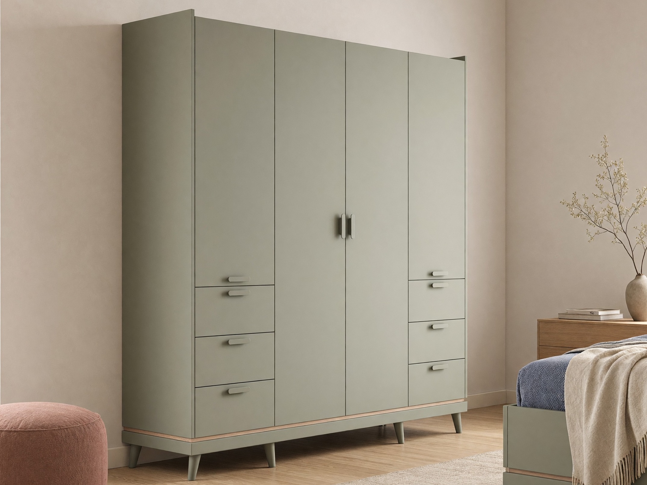Dulap Fertalu 101 (Verde + Stejar)