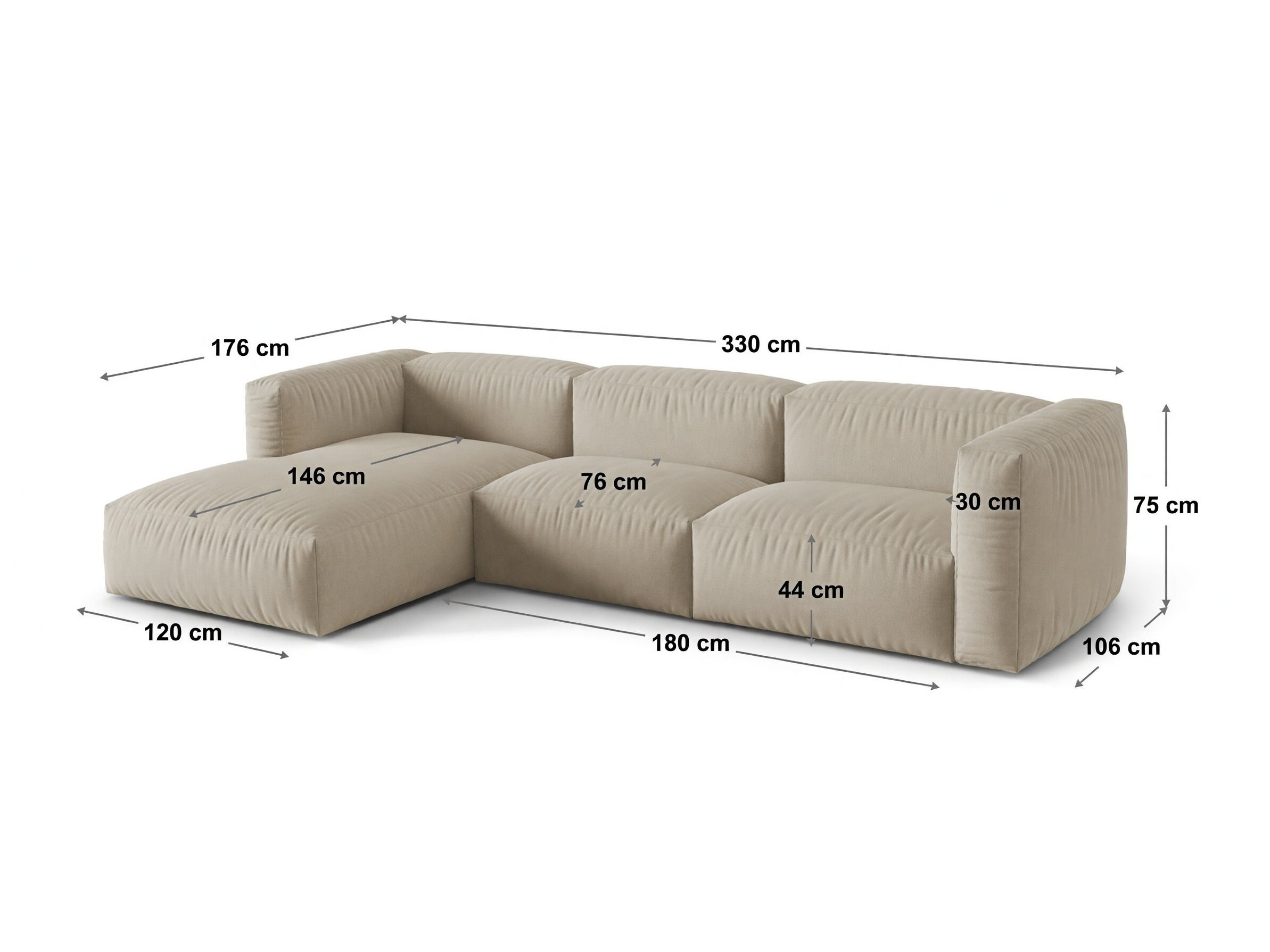 Colțar modular Sorcoro 120 (Tilia 37)