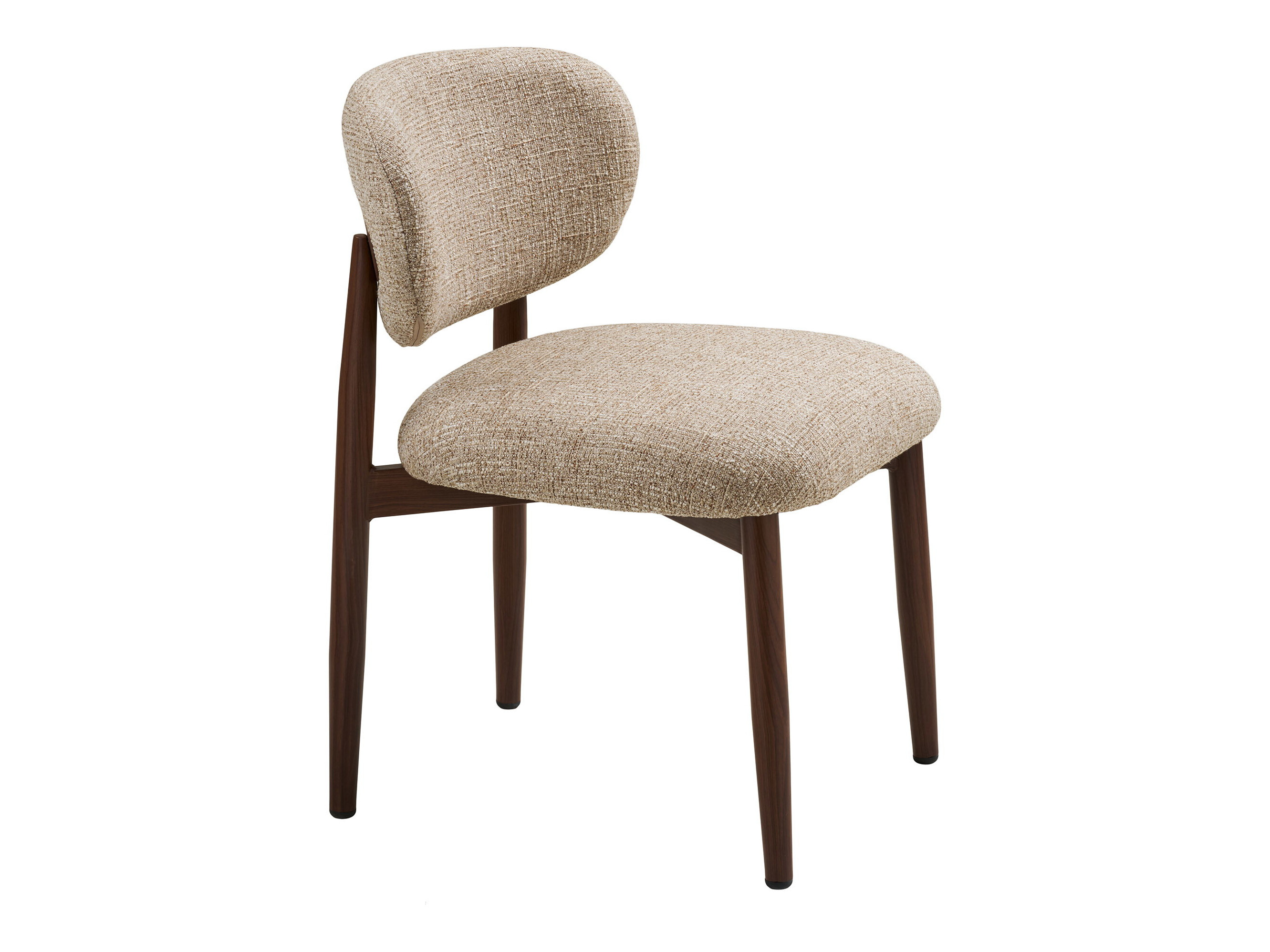 Scaun Brea 332 (Maro deschis + Lemn închis la culoare)