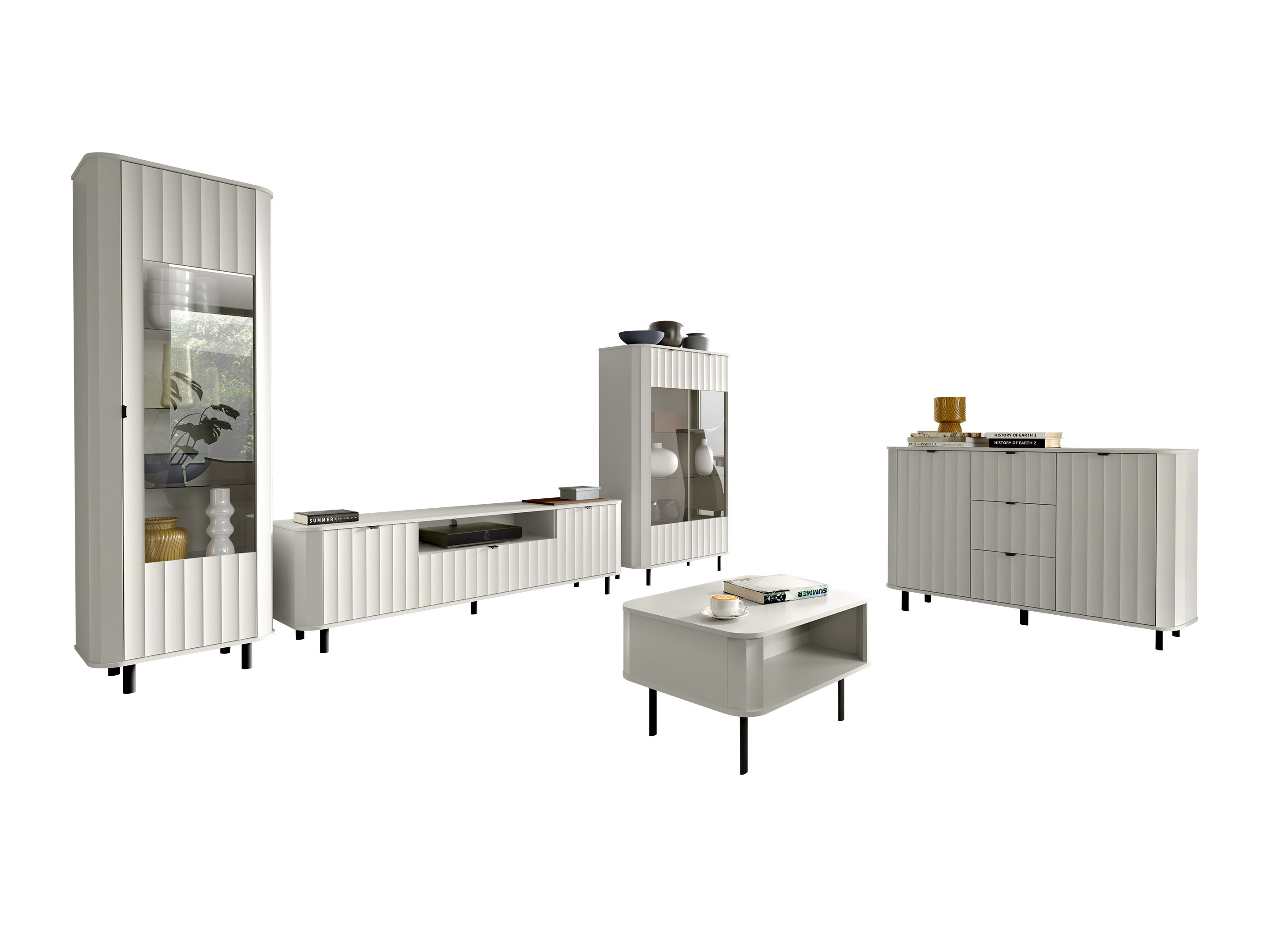 Set de living Larala 110 (Alb)