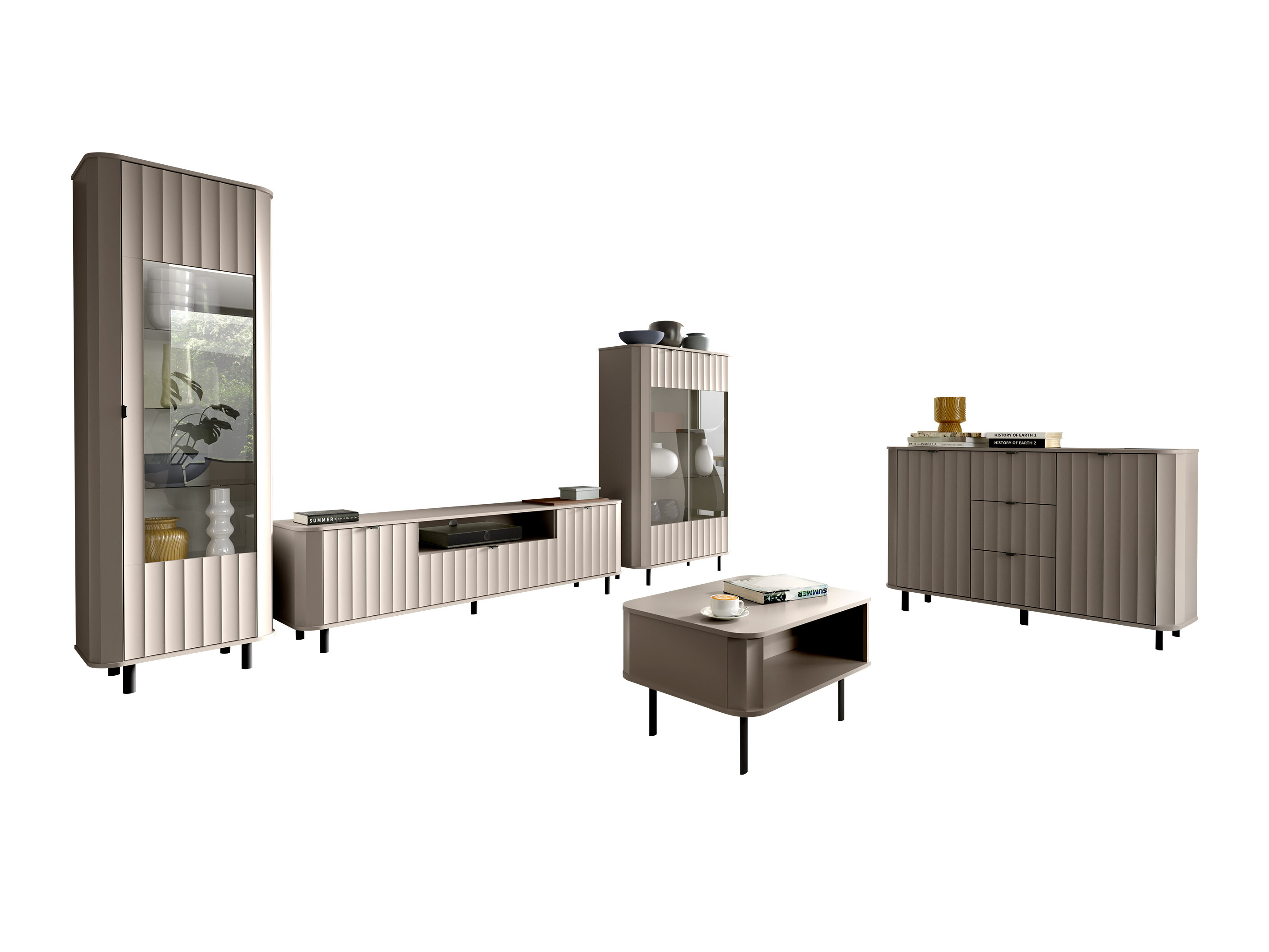 Set de living Larala 110 (Gri bej)
