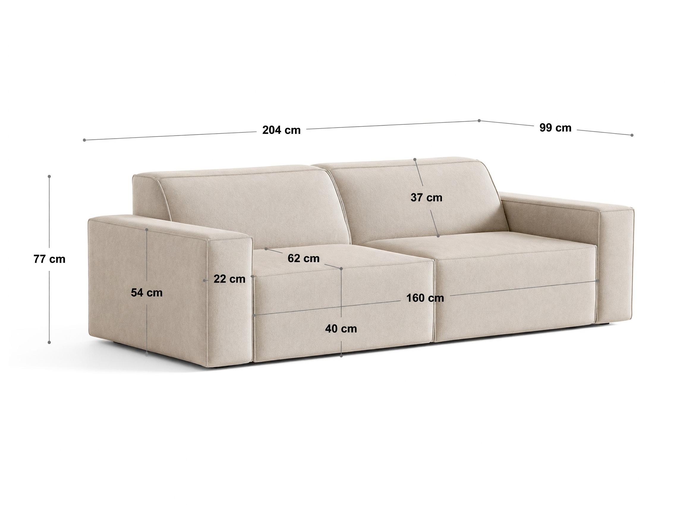 Canapea modulară Lomcalu 107 (Megan 368)