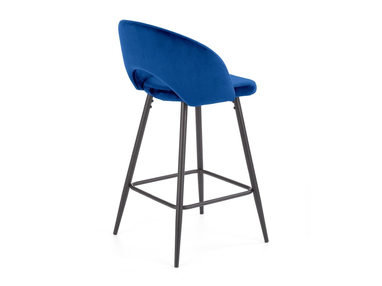 Scaun de bar Houston 881 (Albastru inchis + Negru)