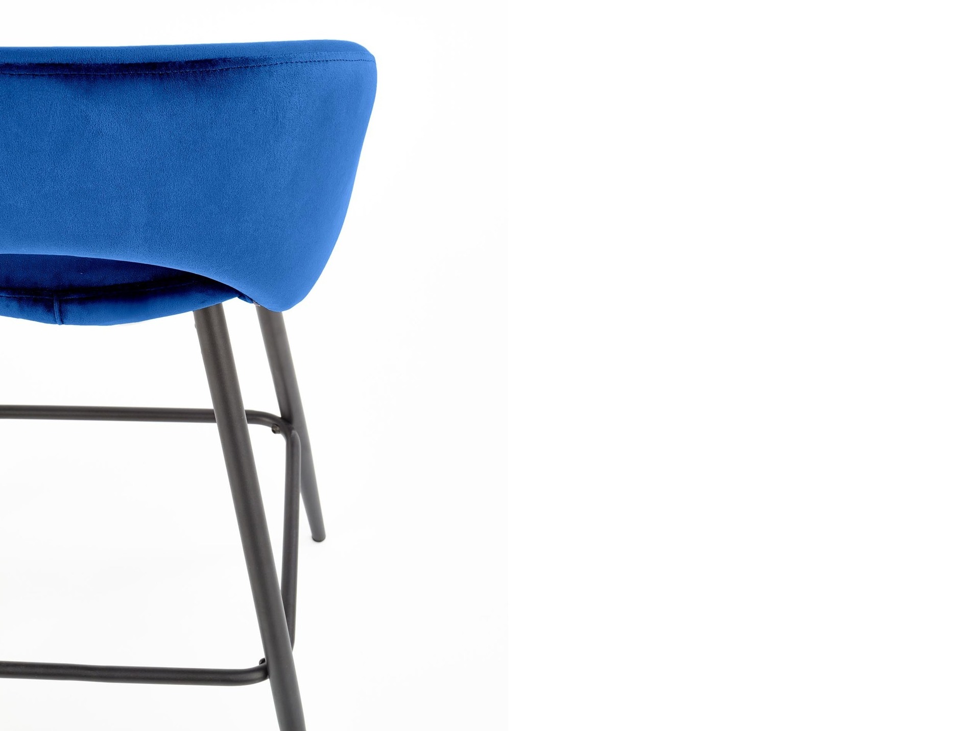 Scaun de bar Houston 881 (Albastru inchis + Negru)