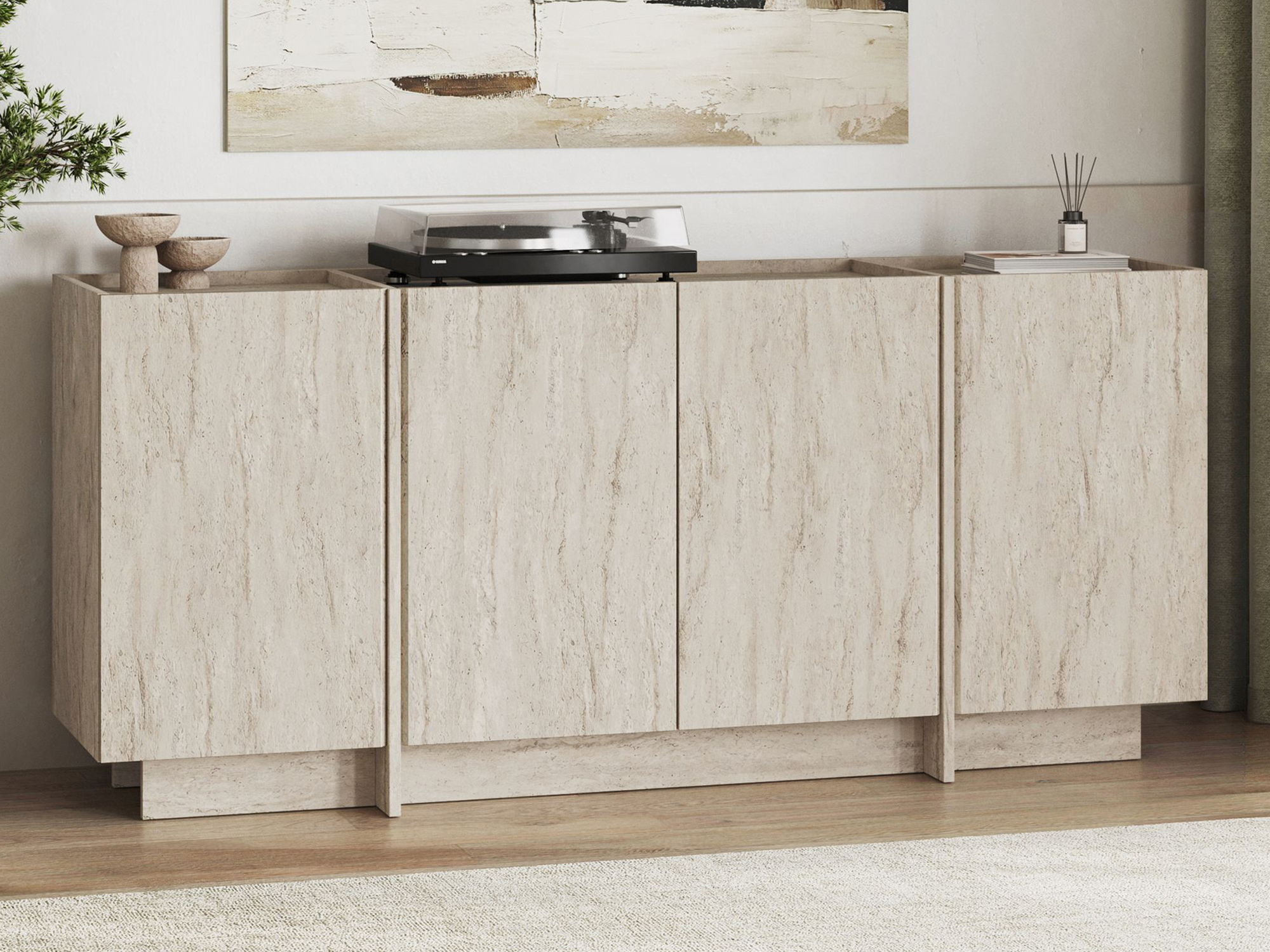 Bufet Novato 153 (Deschis Travertine)