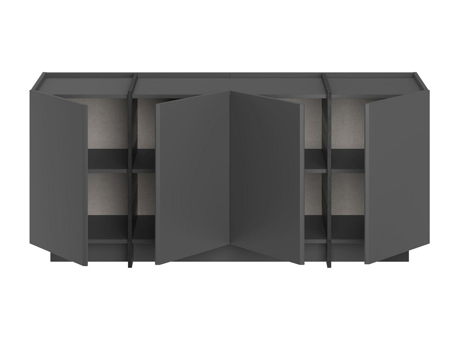Bufet Novato 153 (Negru + Antracit)