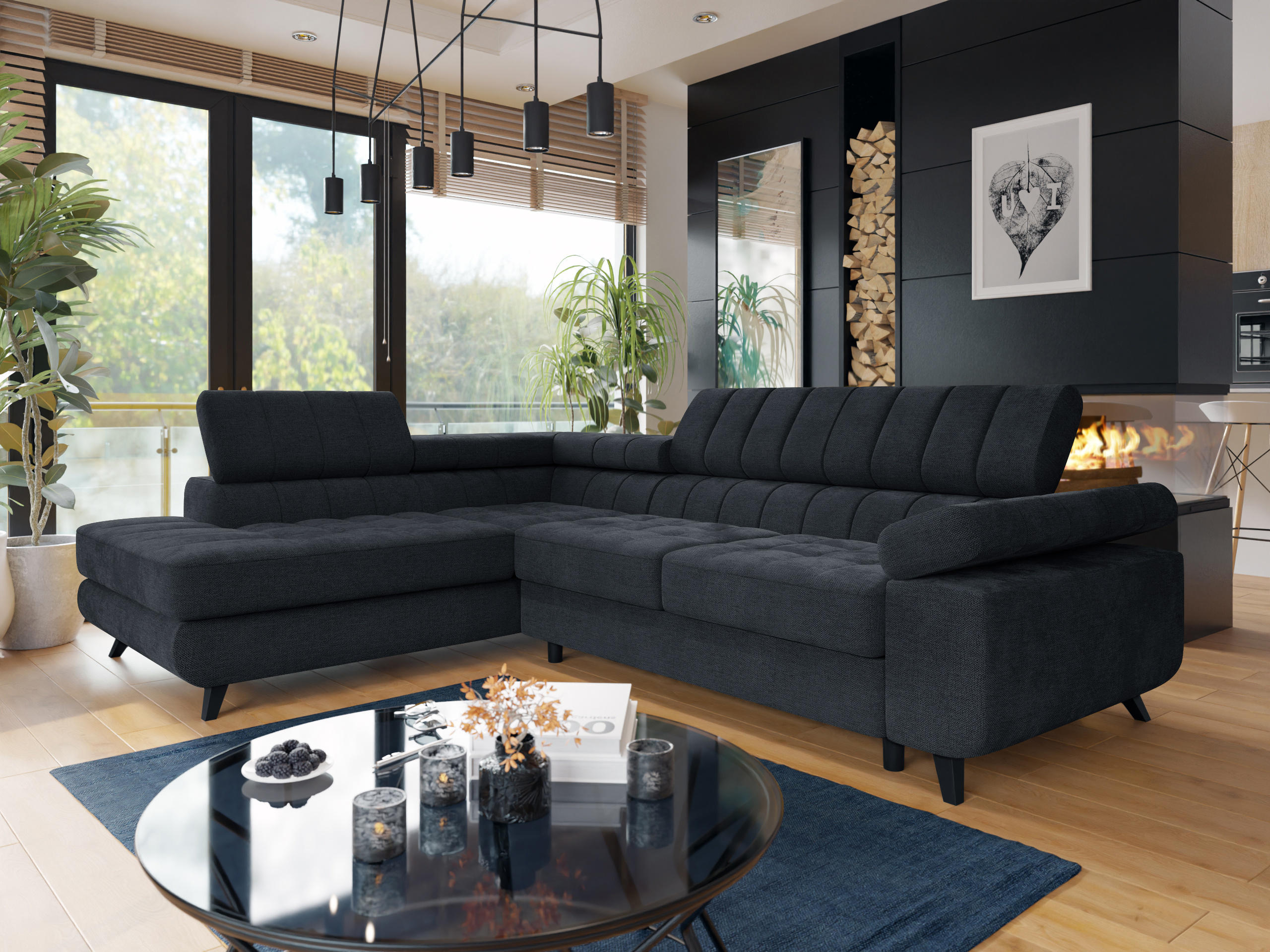 Colțar Comfivo Agnus (Spirit Black)