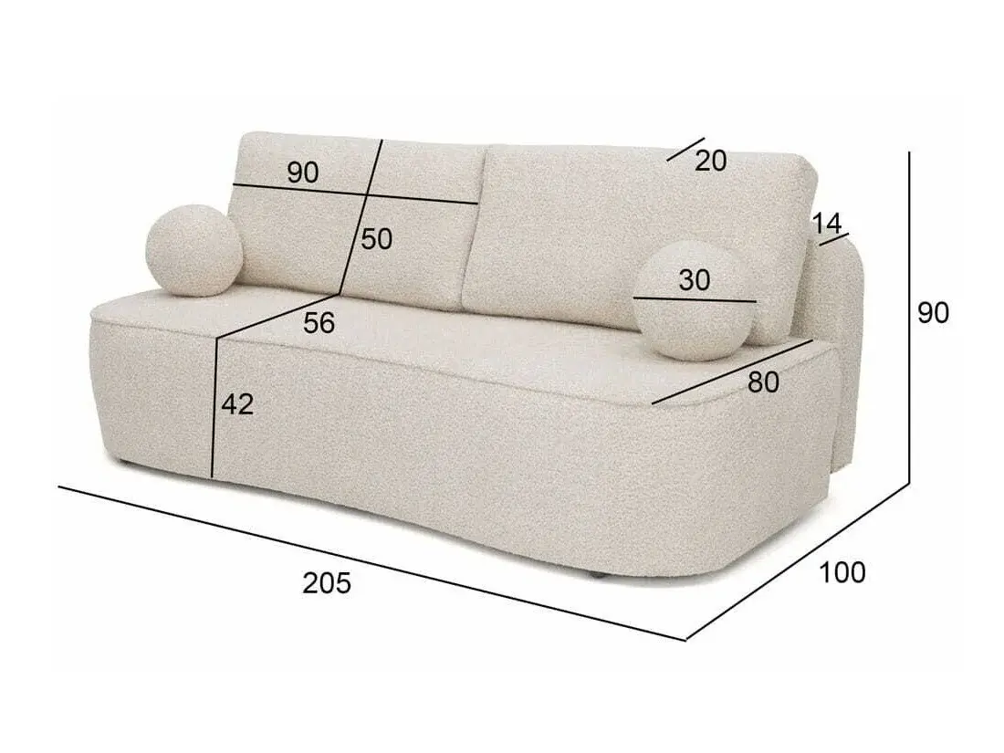 Canapea extensibilă Marysville 102 (Monte 28)