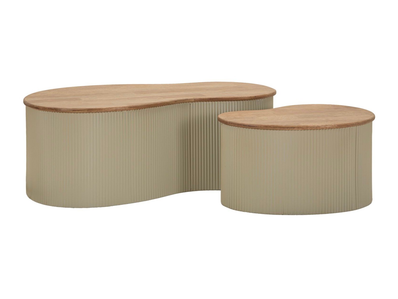 Set de măsuțe de cafea Farmington 298 (Maro + Bej)