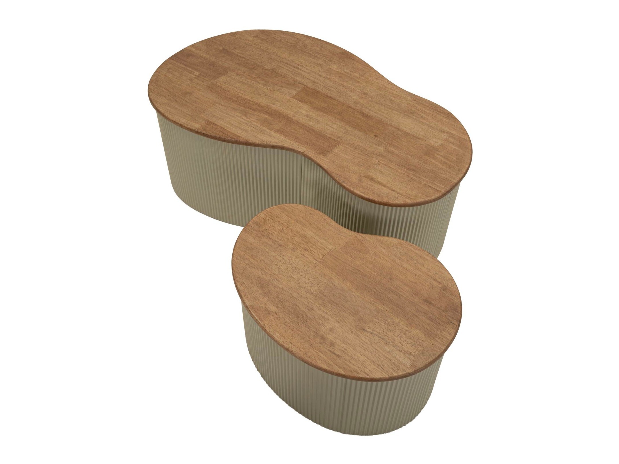 Set de măsuțe de cafea Farmington 298 (Maro + Bej)