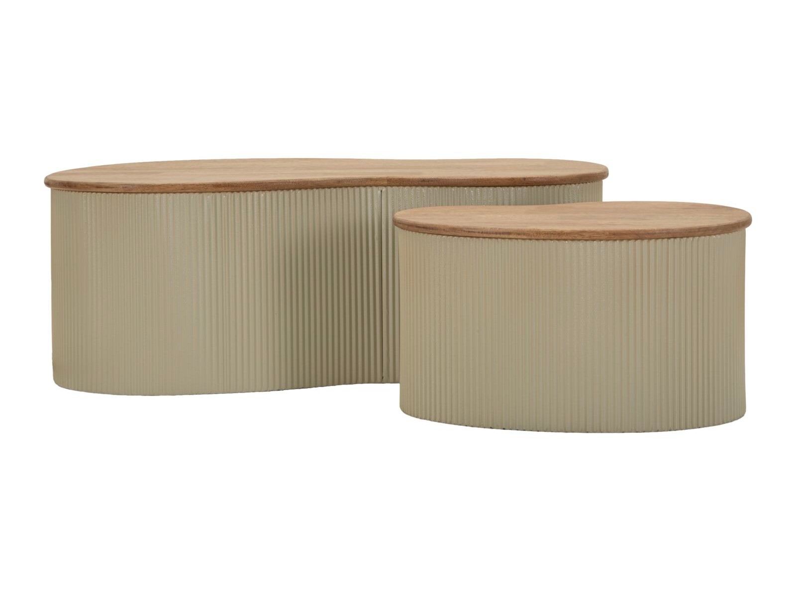 Set de măsuțe de cafea Farmington 298 (Maro + Bej)
