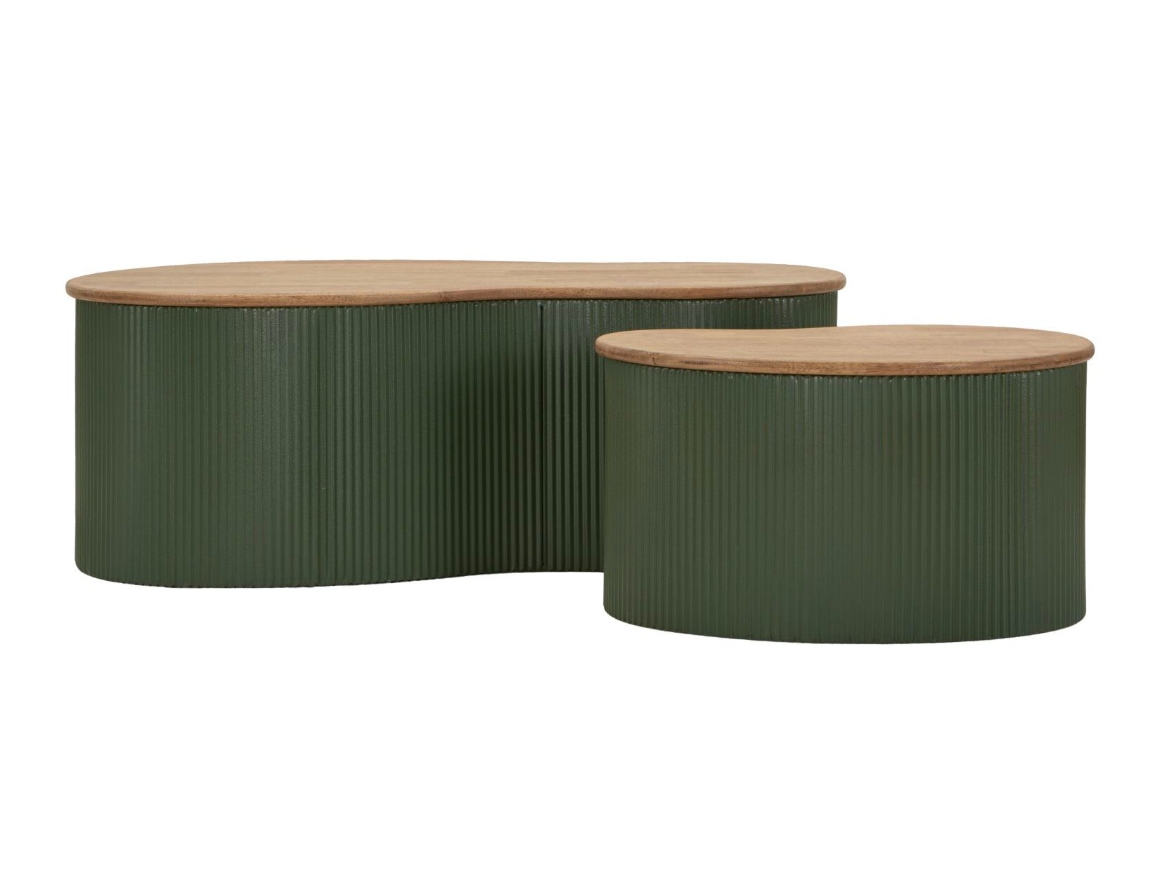 Set de măsuțe de cafea Farmington 298 (Maro + Verde)