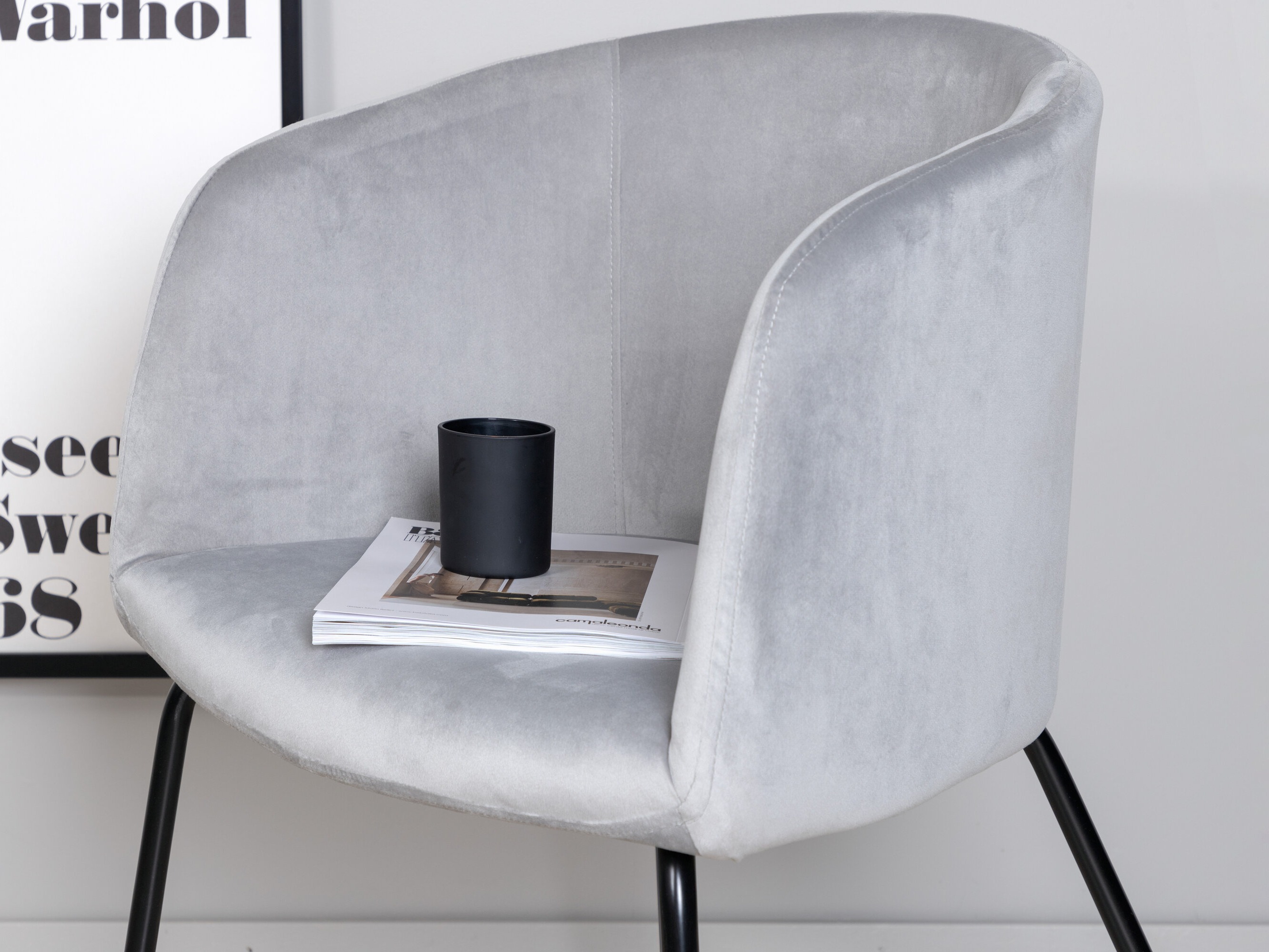 Scaun Dallas 2603 (Gri + Negru)