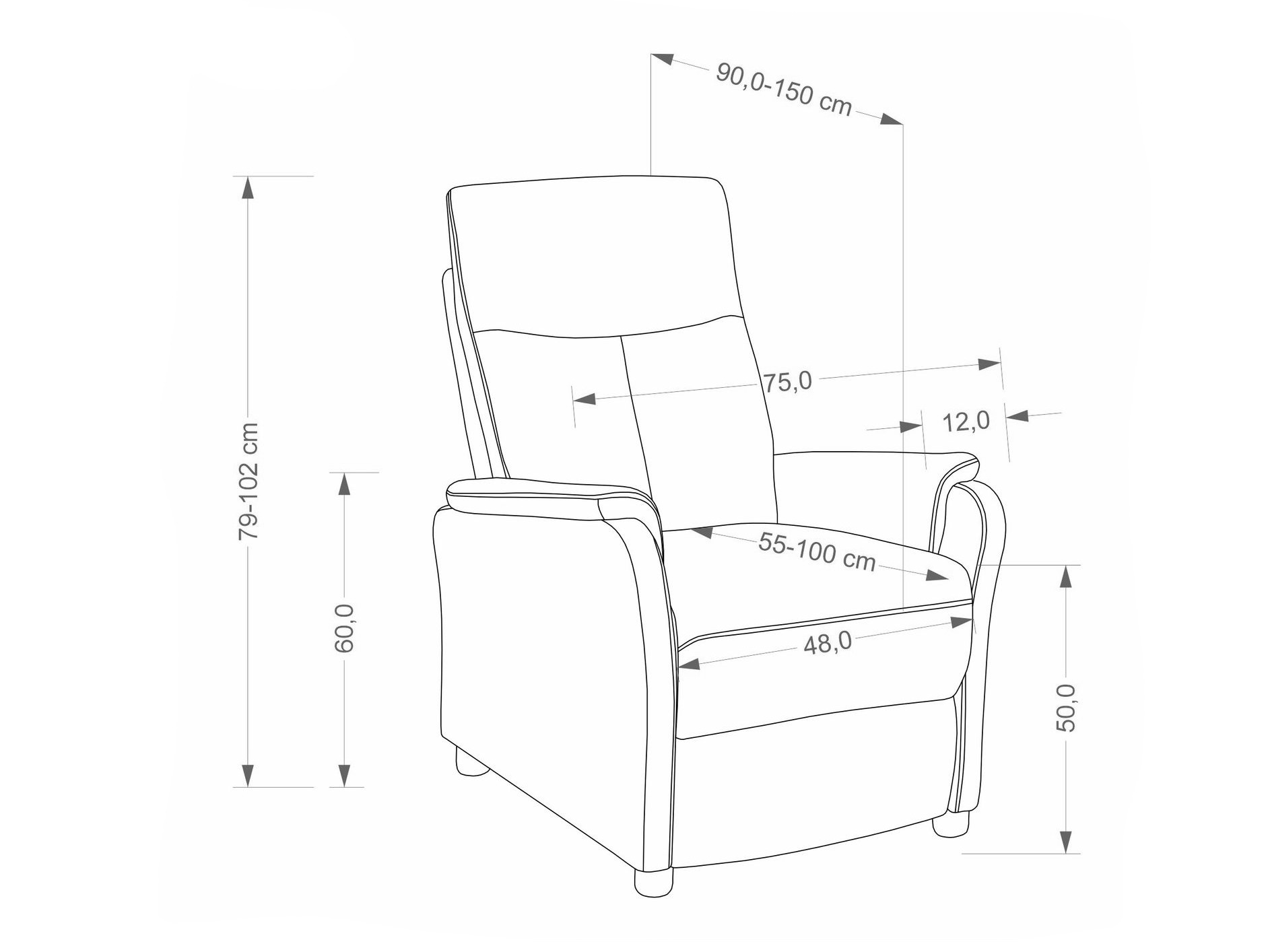 Fotoliu recliner Houston 2229 (Bej)