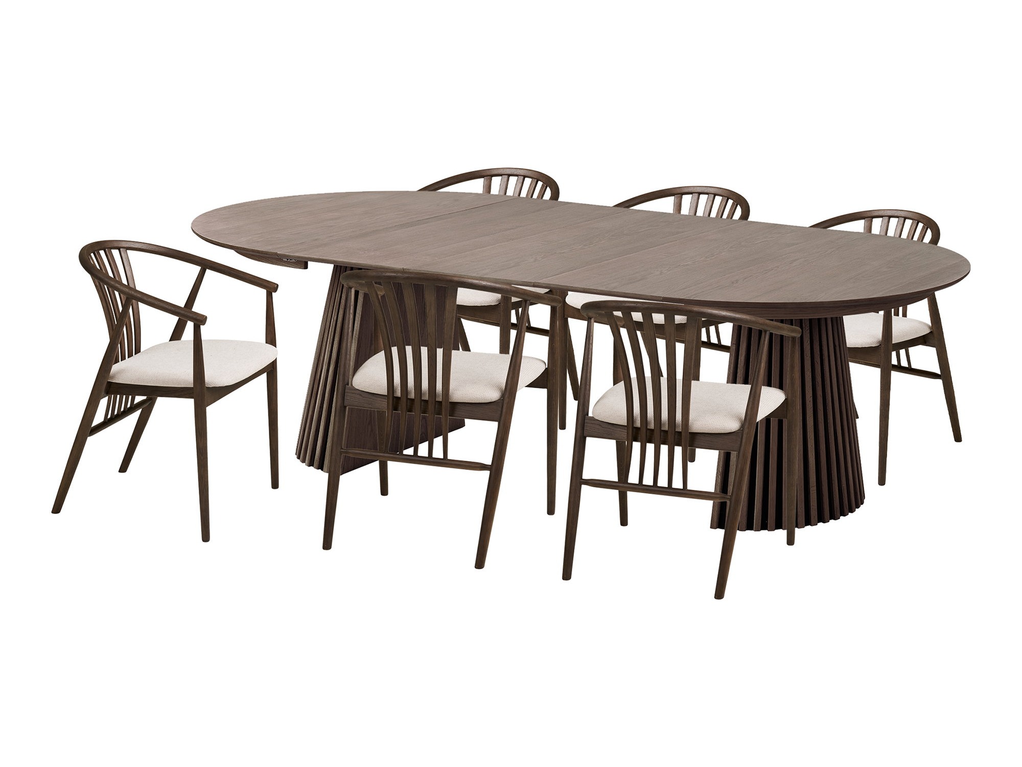 Set de dining Brea 392 (Stejar închis)