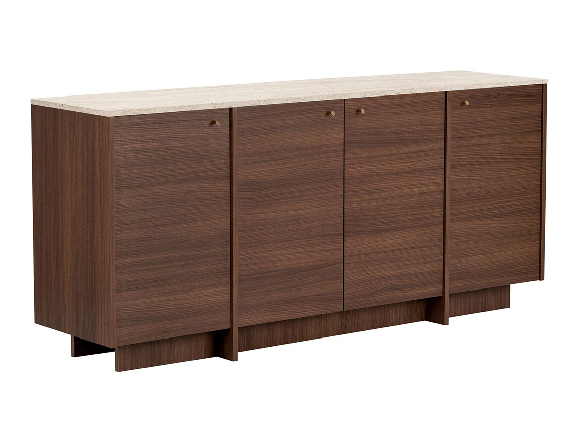 Bufet Novato 172 (Nuc + Travertin ușor)