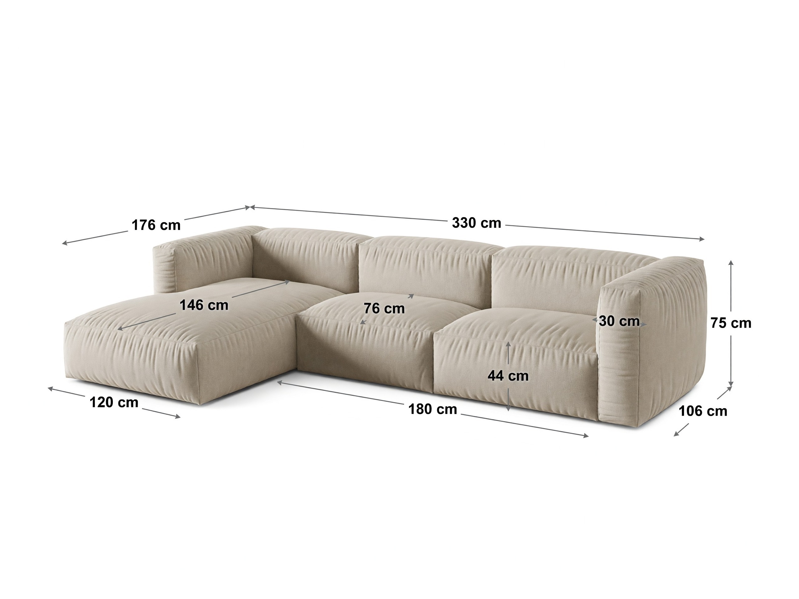 Colțar modular Sorcoro 104 (Vogue 03)
