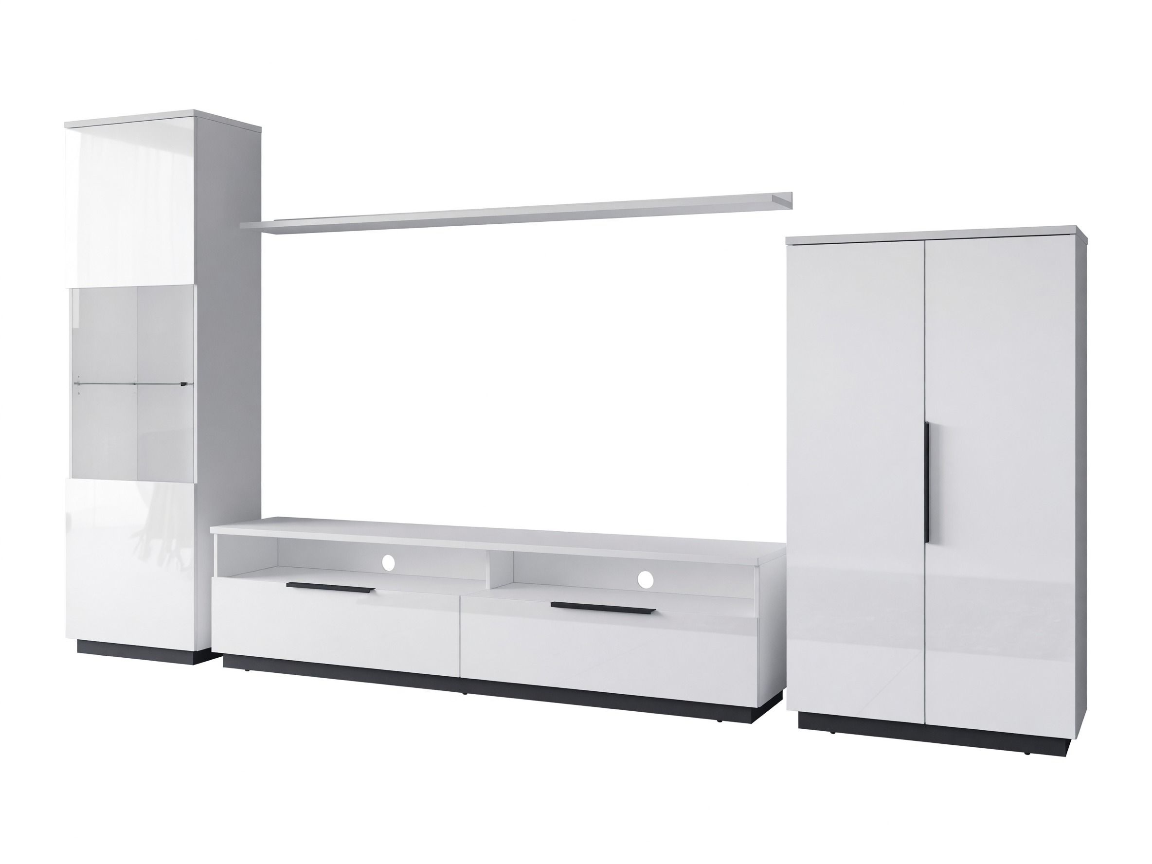 Set de living Talevaro 106 (Alb + Alb lucios)