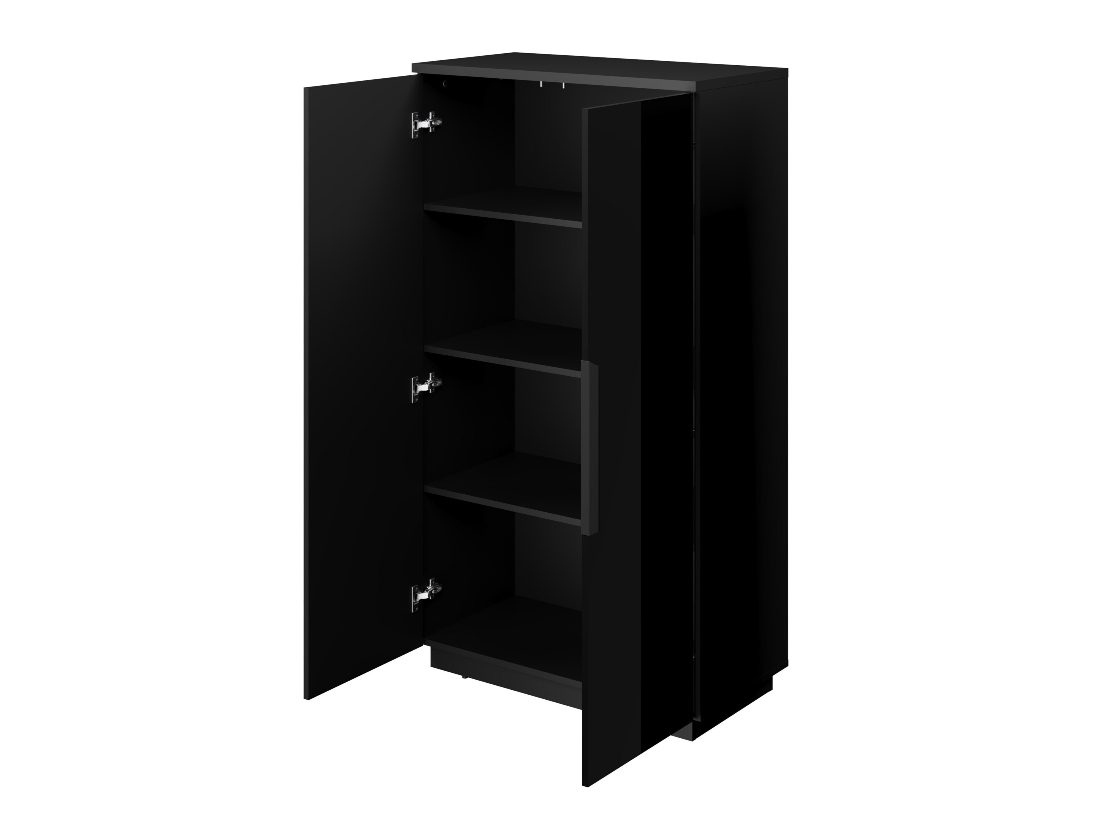 Set de living Talevaro 106 (Negru + Negru lucios)