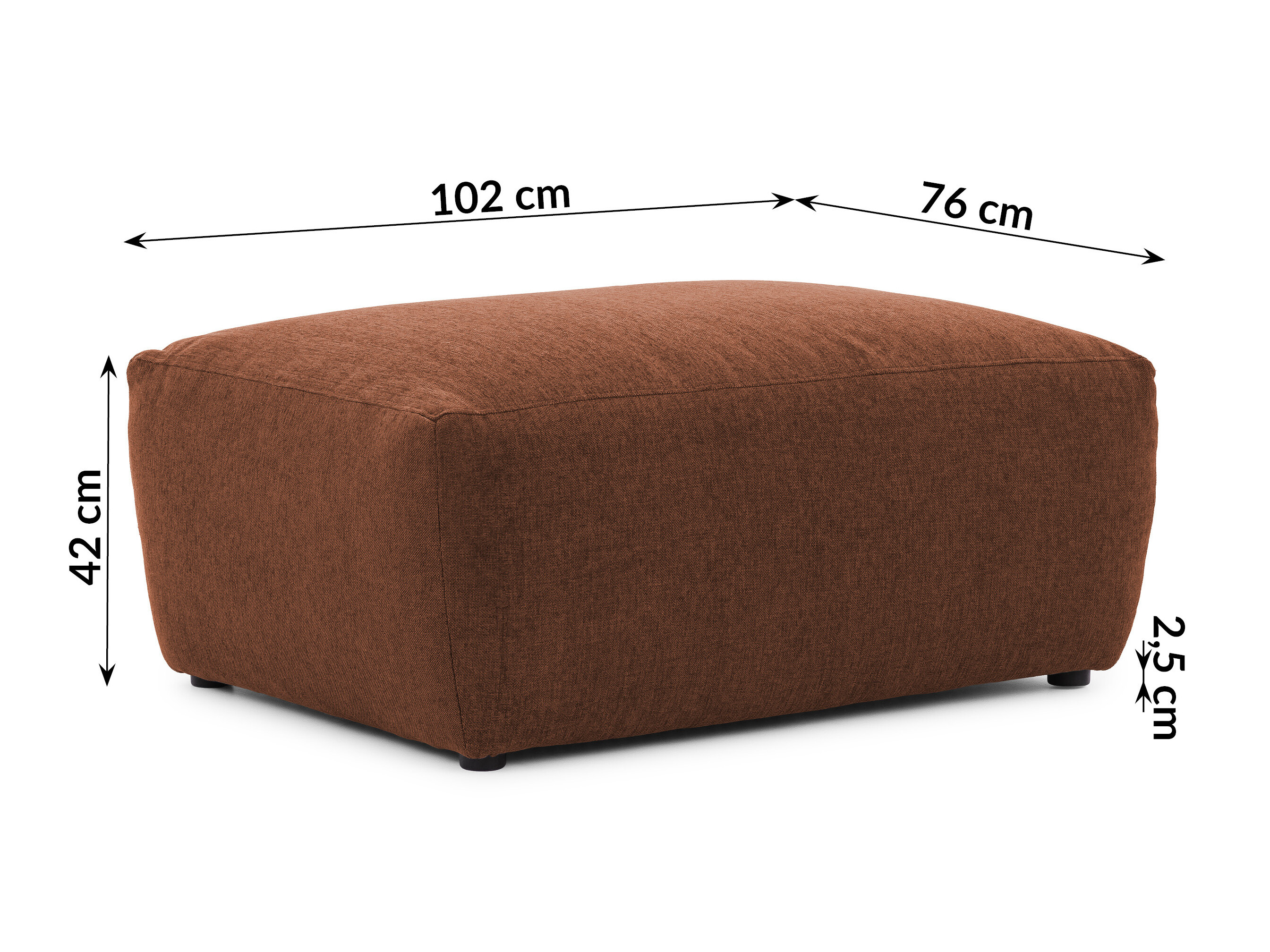 Taburet tapițat Rocklin 235 (Alta 26)