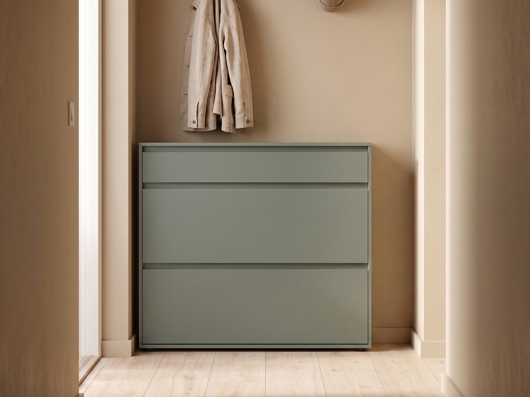 Dulap pentru pantofi Torfiou 102 (Verde)