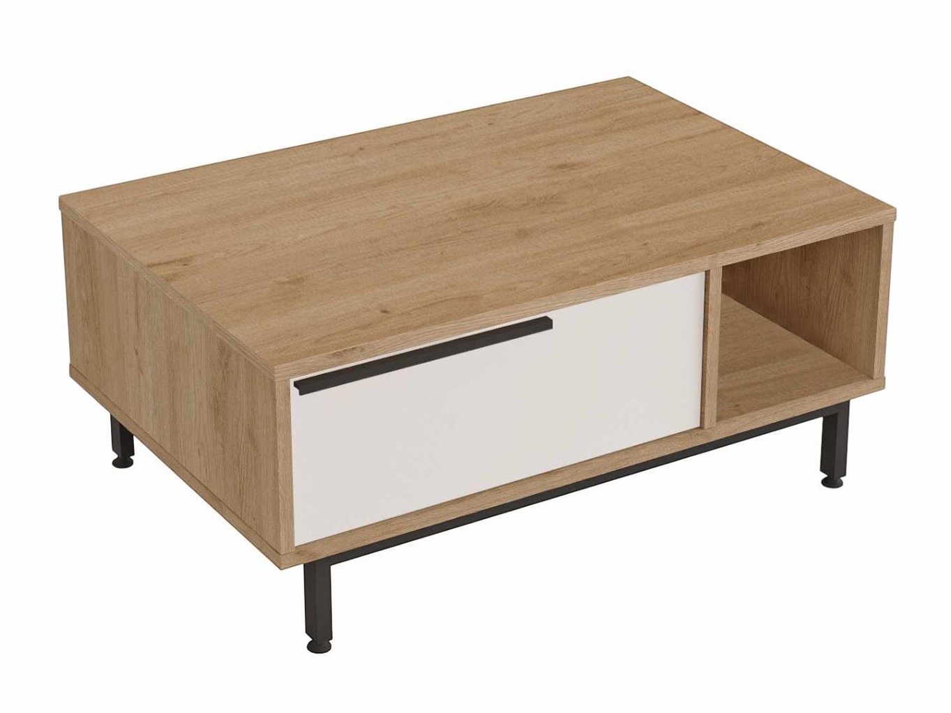 Măsuță de cafea Fertore 102 (Stejar + Alb)