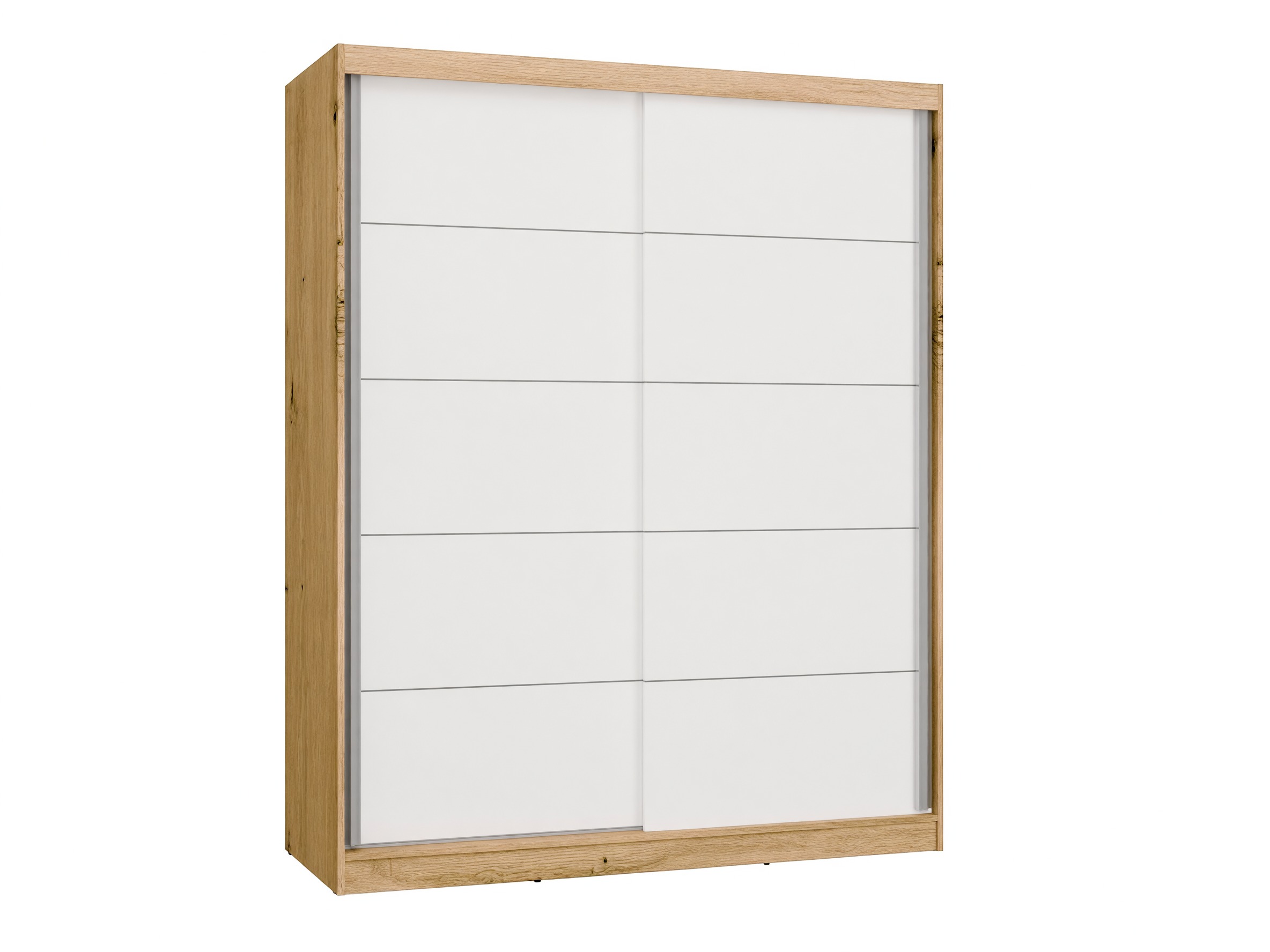 Dulap Mandeville 177 (Stejar artizan + Alb)
