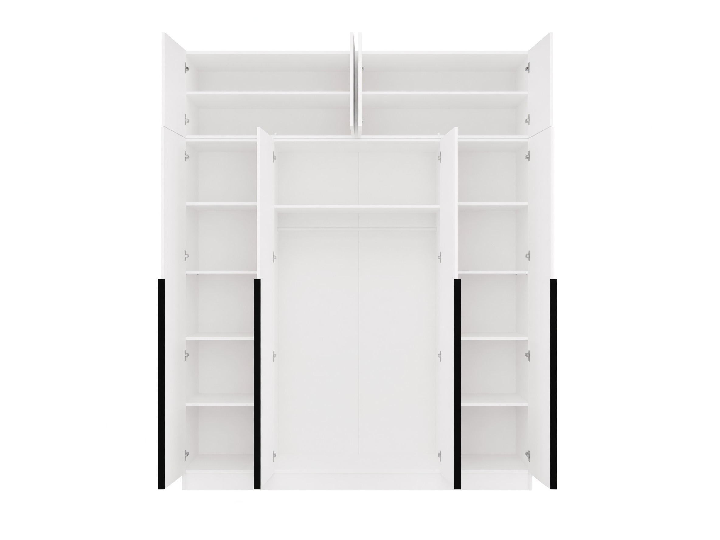 Dulap Mandeville 400 (Alb + Negru)