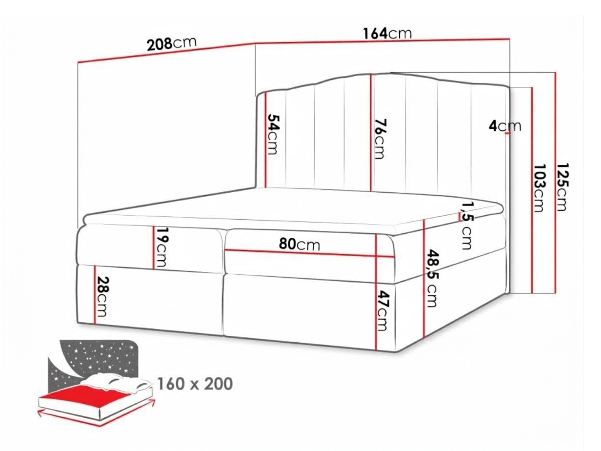 Pat boxspring Cantus (Casablanca 2303)