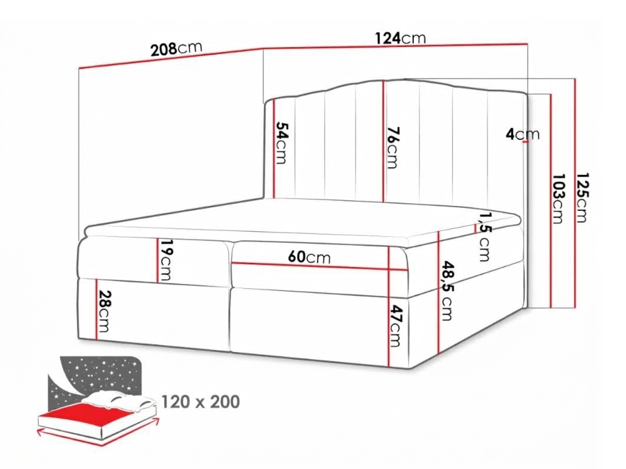 Pat boxspring Cantus (Casablanca 2313)