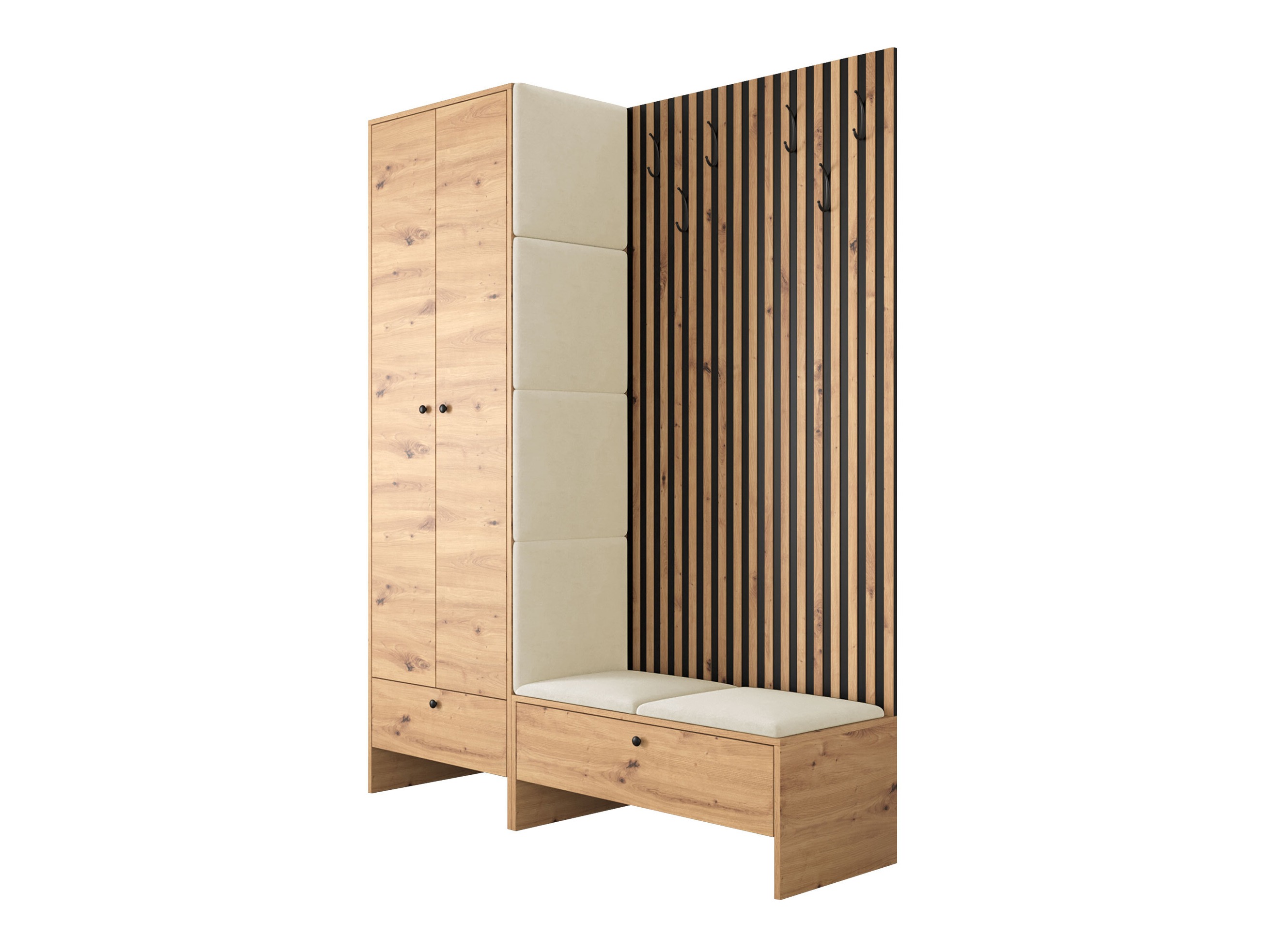 Set de hol Donio III (Stejar artizan + Polo 872)