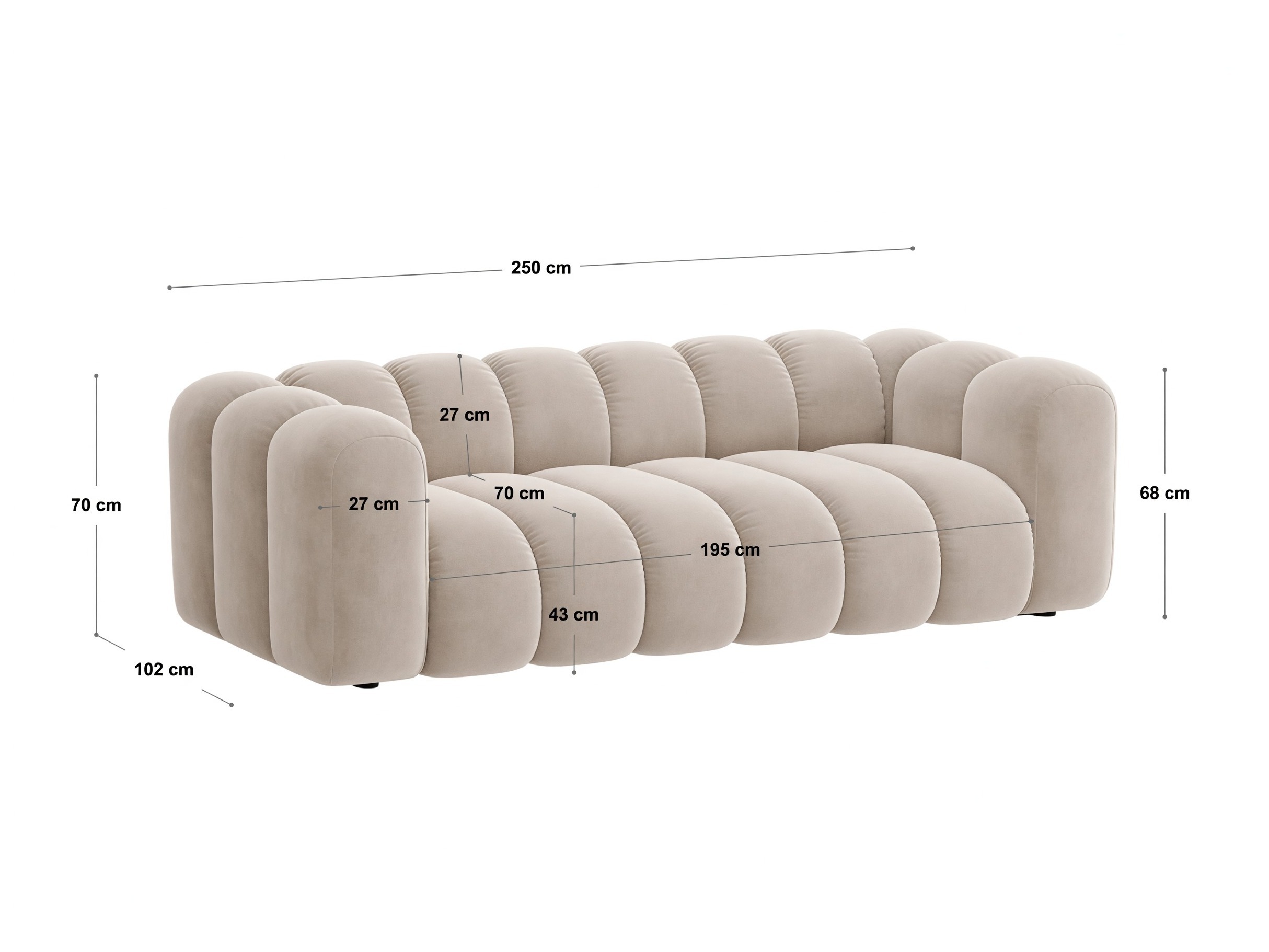 Canapea extensibilă Cirleve 123 (Eden 12)