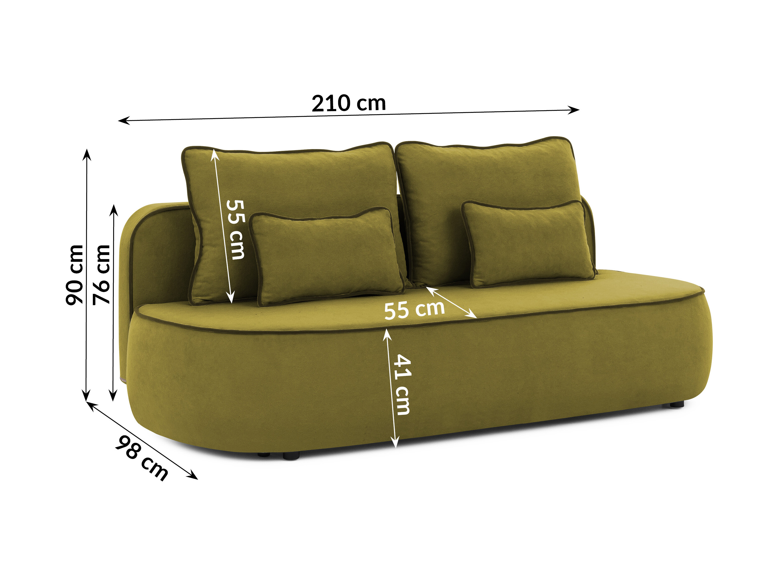 Canapea extensibilă Rocklin 243 (Moale 10 + Soft 11)