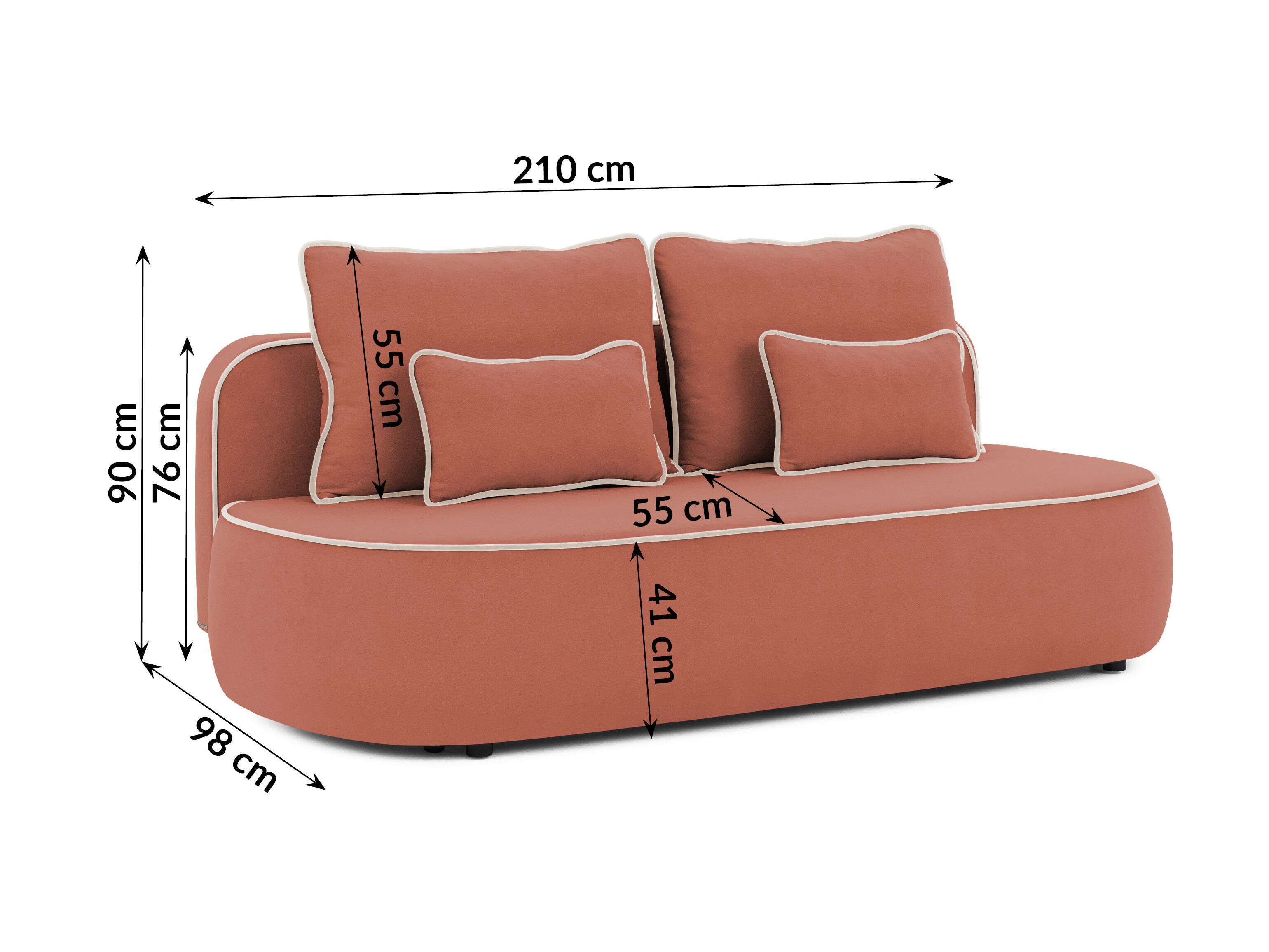 Canapea extensibilă Rocklin 243 (Soft 18 + Soft 19)