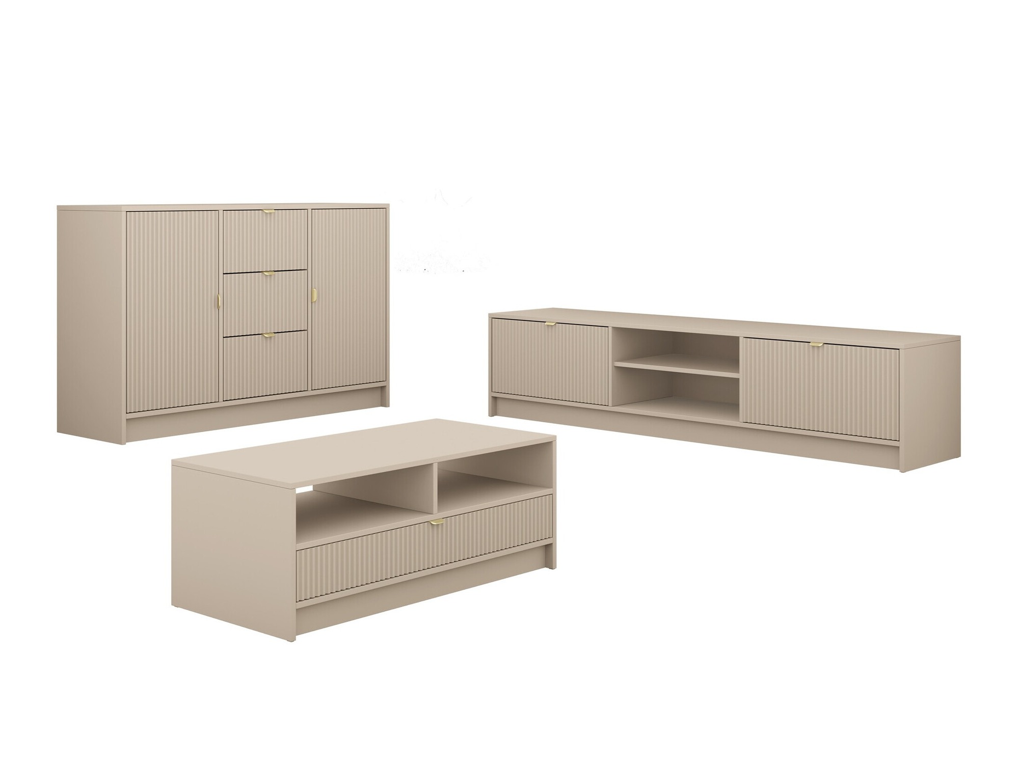 Set de living Comfivo Papilio I (Bej)