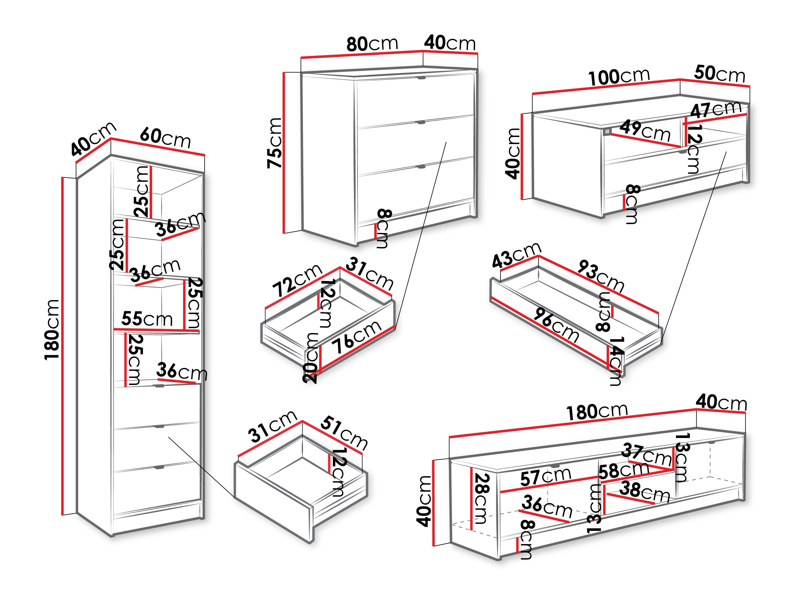 Set de living Comfivo Papilio VII (Nuc)