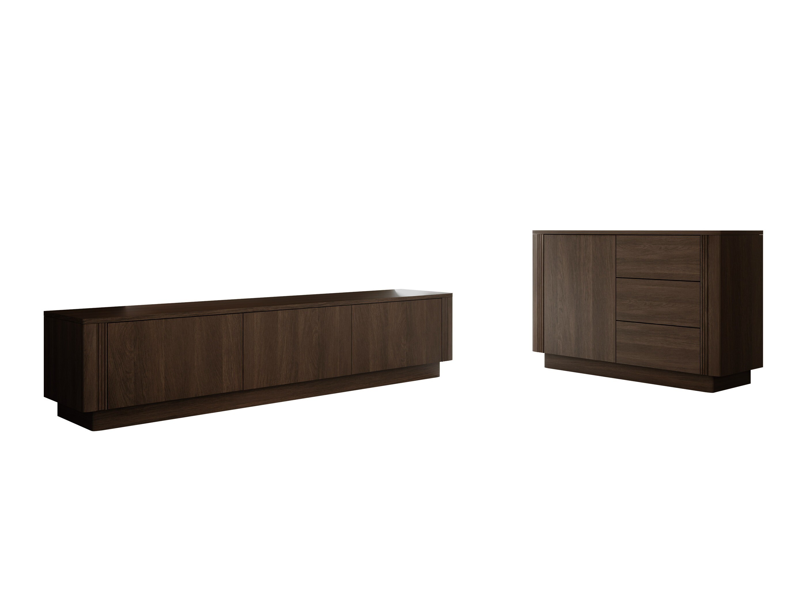 Set de living Comfivo Arbal II (Stejar închis)