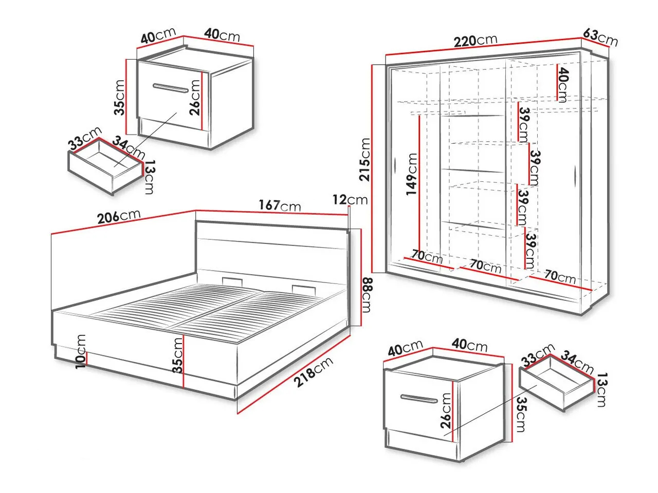 Set dormitor Livsori 109
