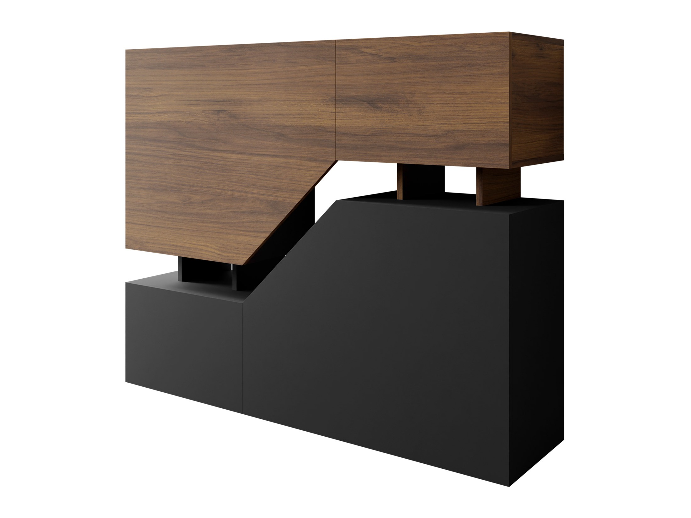 Bufet Comfivo Daldune (Nuc + Negru)