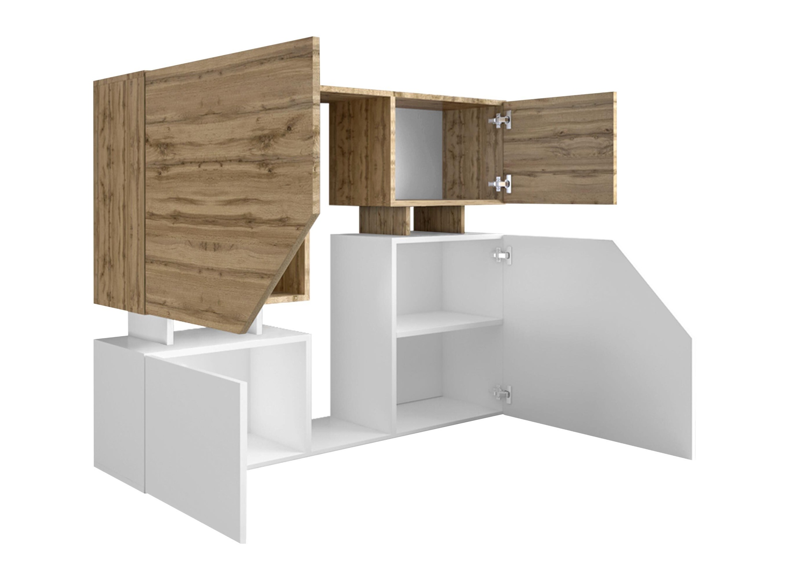 Set de living Comfivo Daldune I (Nuc + Negru)